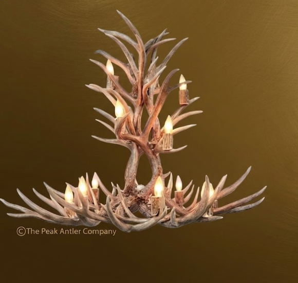 The  Matterhorn Deer Antler Chandelier