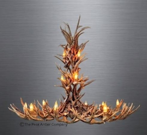 The  Matterhorn Deer Antler Chandelier