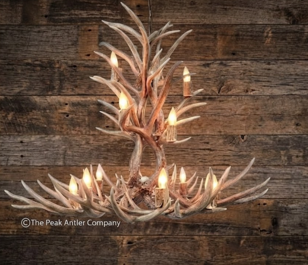 The  Matterhorn Deer Antler Chandelier