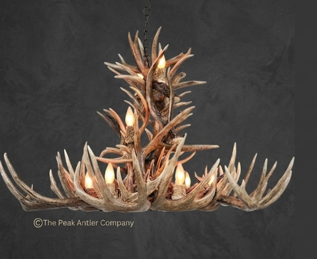 The Tetons Whitetail Deer Antler Chandelier