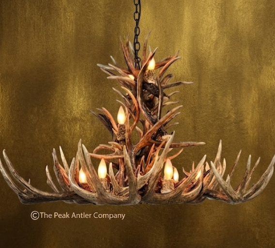 The Tetons Whitetail Deer Antler Chandelier