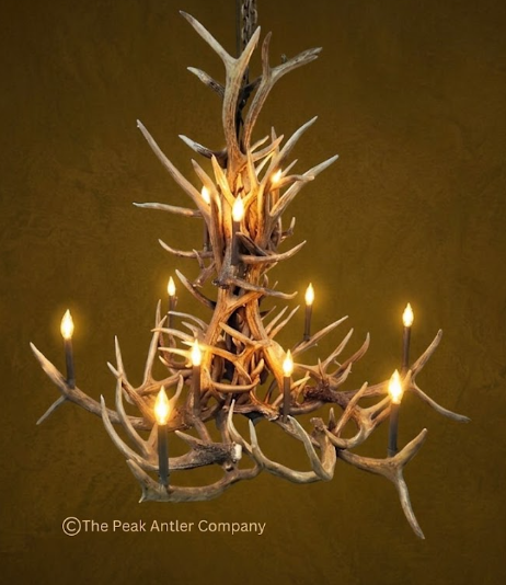 60"x60"x60" - Antler chandelier