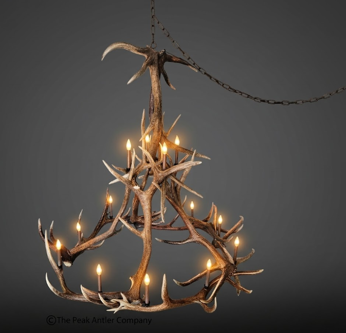 Mt. Hood Elk Antler Chandelier