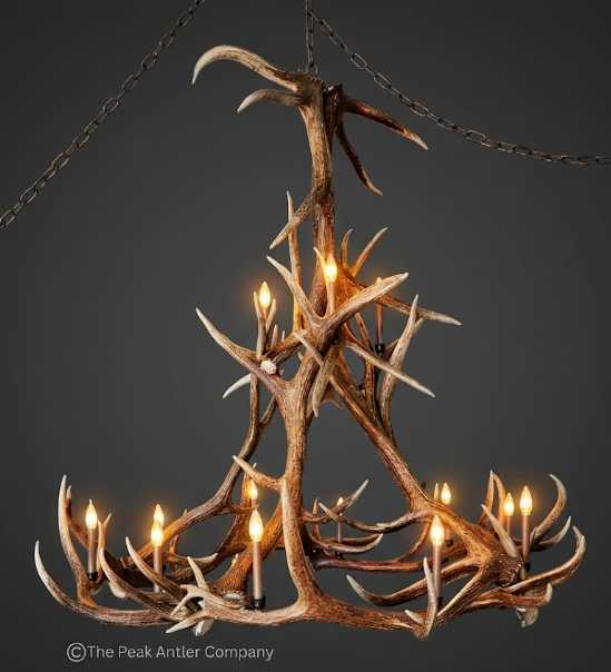 Mt. Hood Elk Antler Chandelier
