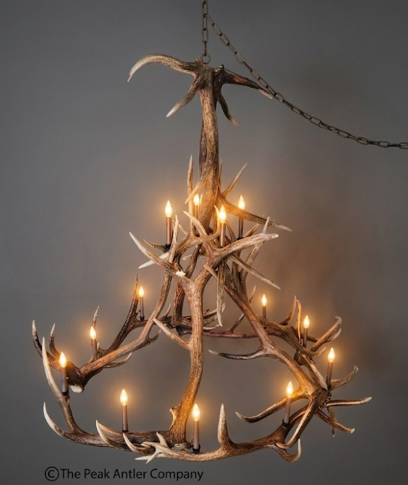 Mt. Hood Elk Antler Chandelier