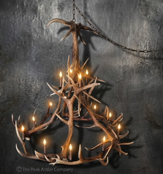 Mt. Hood Elk Antler Chandelier