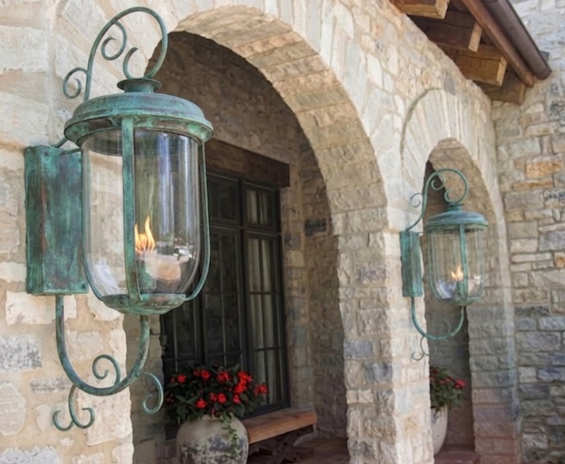 The South Beach Copper Lantern Kitchen Island Pendant Light Custom Design