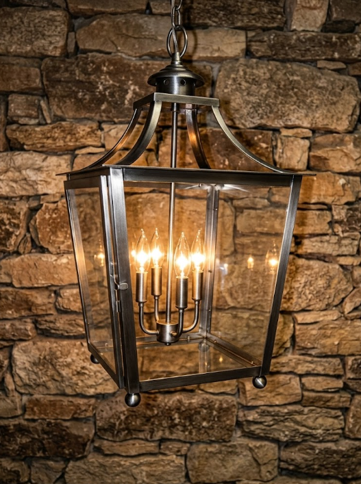 The Orlando Copper Lantern Kitchen Island Pendant Light Custom Design