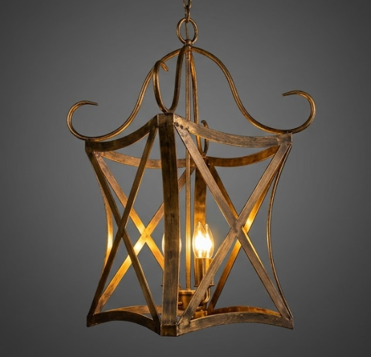 St. James Versailles Copper Chandelier Kitchen Island Pendant Light