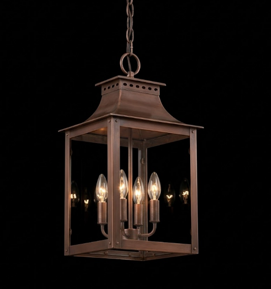 St. James Aspen Copper Lantern Pendant Light