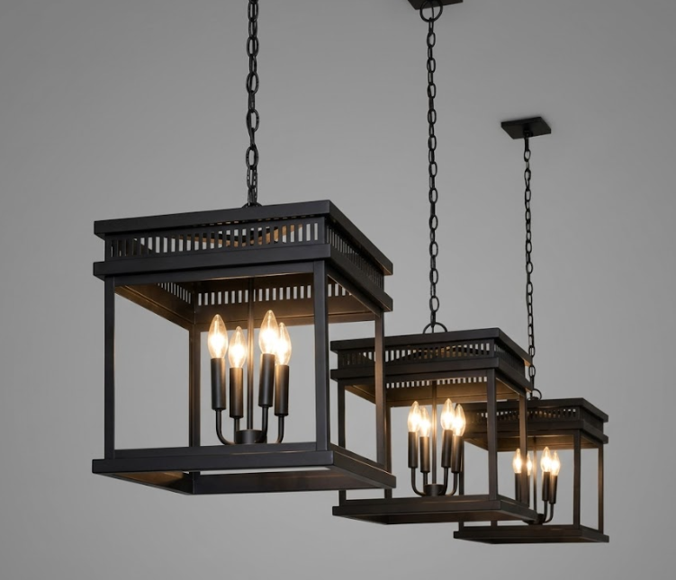 St. James Old Salt Run Copper Chandelier Kitchen Island Pendant