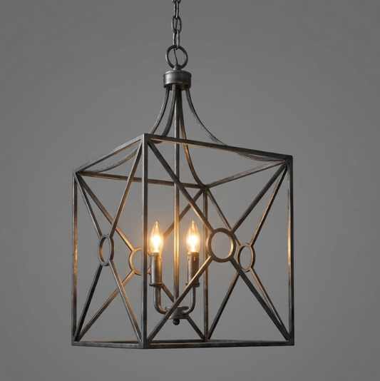 The Yucatan Copper Lantern Kitchen Island Pendant Light Custom Design
