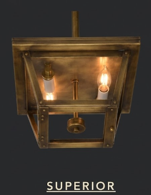 Superior Erie Copper Ceiling Flush Mount Lights
