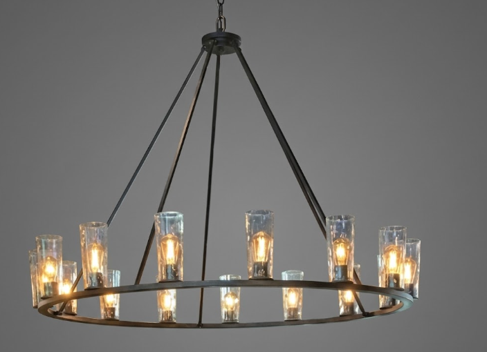 The Bellissima Steel Chandelier Pendant Light Custom Design