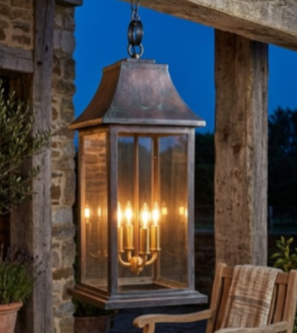The Aruba Copper Lantern Pendant Light