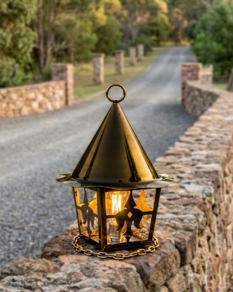 The Ginger Bread House Copper Lantern Pendant Light
