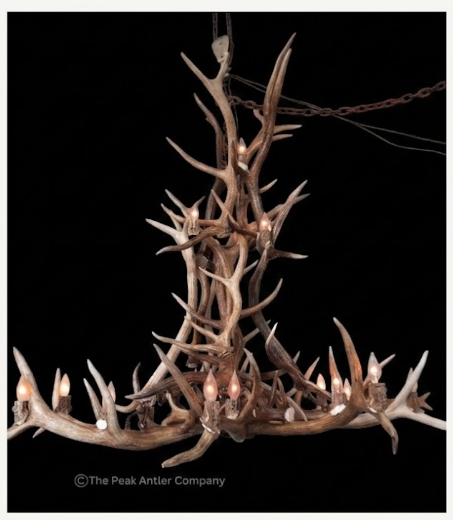 The Mt. Bachelor Elk Antler Chandelier