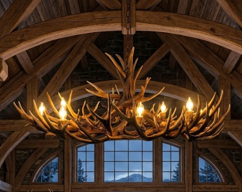 The Galloway Deer Antler Chandelier