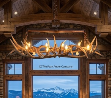 El Rancho Elk Antler Chandelier