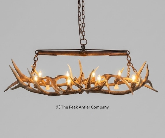 El Rancho Elk Antler Chandelier