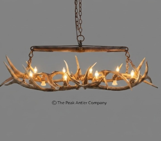 El Rancho Elk Antler Chandelier