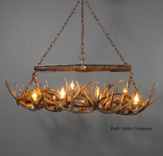 El Rancho Deer Antler Chandelier