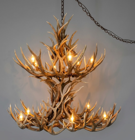 The Galloway Deer Antler Chandelier