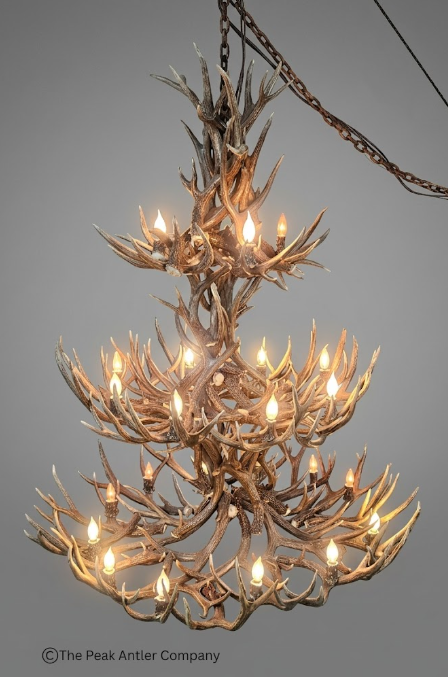 The Galloway Deer Antler Chandelier