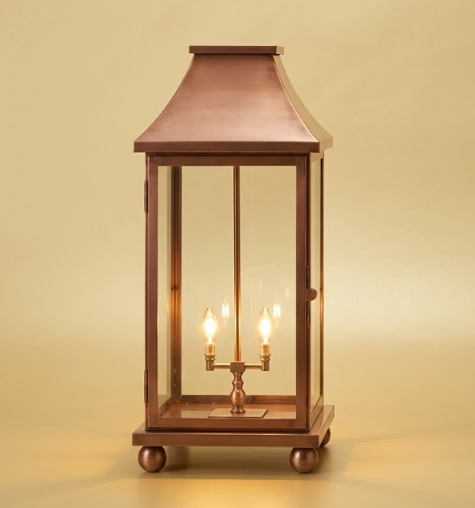 The Monticello Copper Lantern Kitchen Island Pendant Light Custom Design
