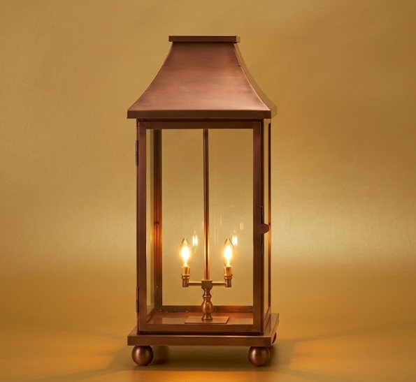 The Monticello Copper Lantern Kitchen Island Pendant Light Custom Design