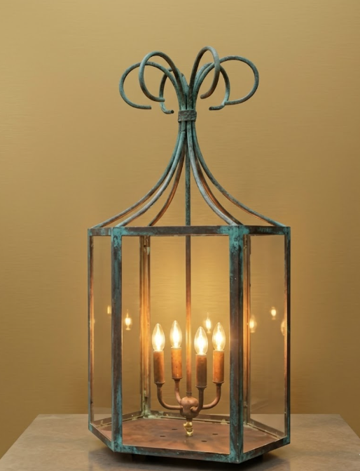 The Remington Copper Lantern Pendant Light Custom Design