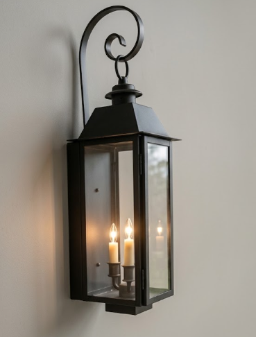 St. James Sweetwater Copper Lantern With Top Curl