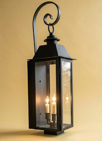 St. James Sweetwater Copper Lantern With Top Curl