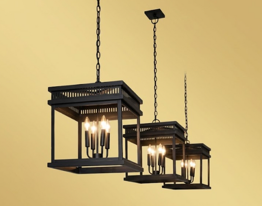St. James Old Salt Run Copper Chandelier Kitchen Island Pendant Light