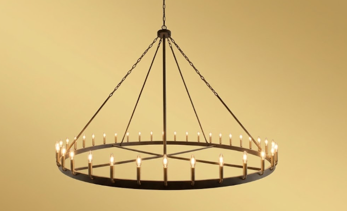 St. James Sullivan Single Tier Steel Chandelier