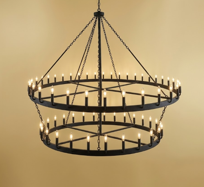 St. James Sullivan 2 Tier Steel Chandelier – TetonLighting™