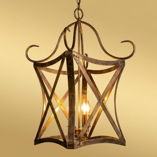St. James Versailles Copper Chandelier Kitchen Island Pendant Light