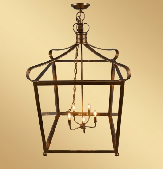 St. James Belgian Cage Chandelier Kitchen Island Pendant Light