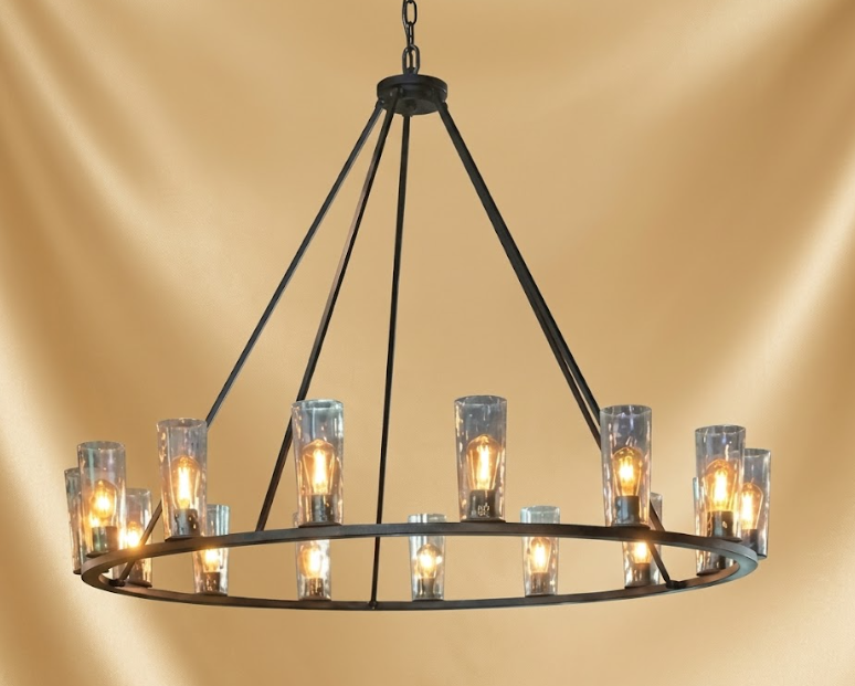 The Bellissima Steel Chandelier Pendant Light Custom Design