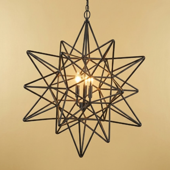 St. James Star Copper Chandelier Pendant Lights