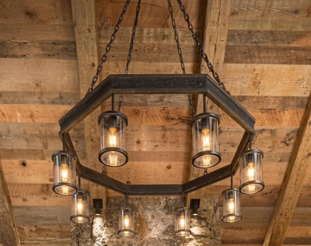 The Tulsa Steel Chandelier Pendant Light Custom Design