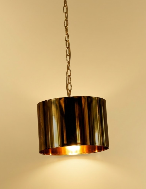 St. James Round Copper Drum Chandelier Kitchen Island Pendant Light