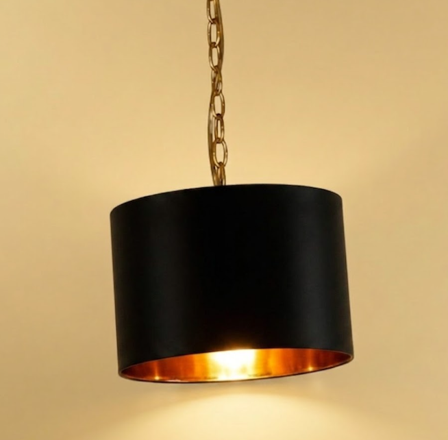 St. James Round Copper Drum Chandelier Kitchen Island Pendant Light