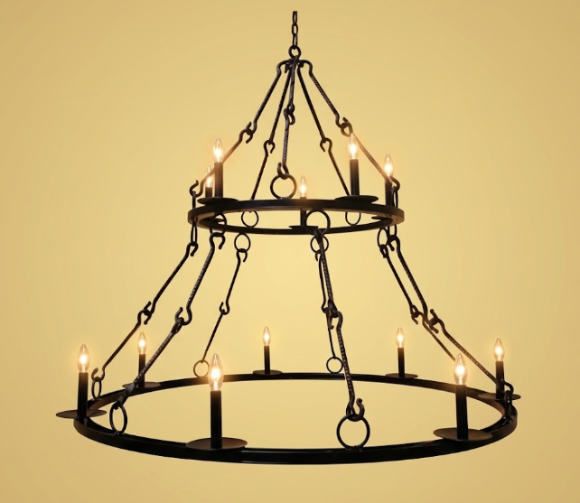 St. James King Arthur Steel Chandelier Pendant Light Custom Design