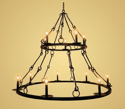 St. James King Arthur Steel Chandelier Pendant Light Custom Design