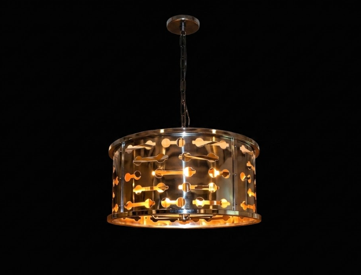 The Milan Drum Copper Chandelier Pendant Lights Custom Design