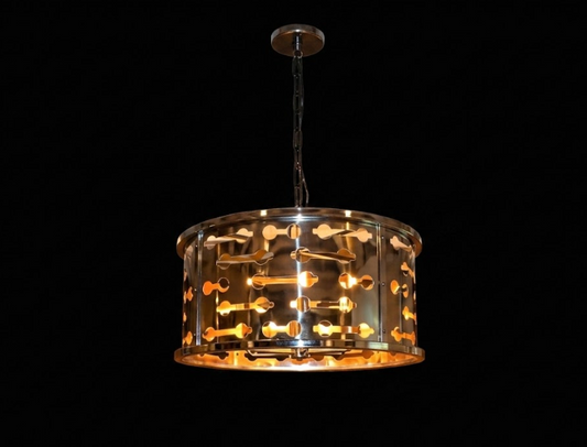 The Milan Drum Copper Chandelier Pendant Lights Custom Design