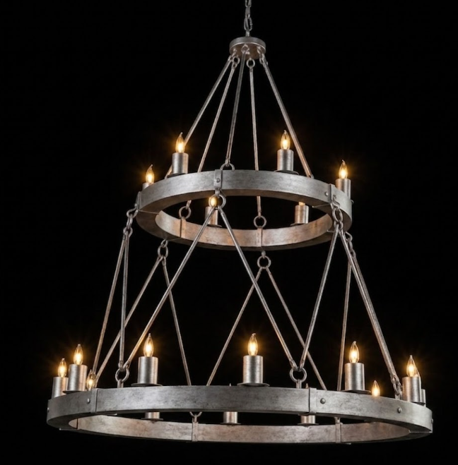 The Bavarian Alps Steel Chandelier Pendant Light Custom Design