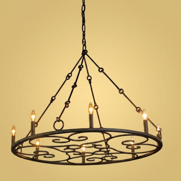 The Edinburgh Castle Steel Chandelier Pendant LIght Custom Design