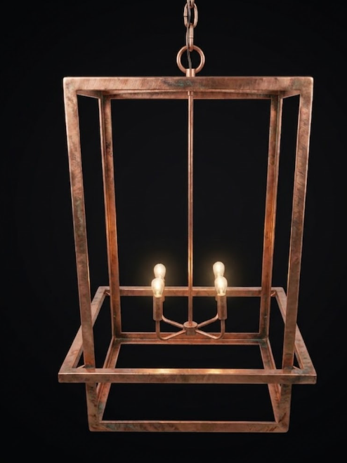 The Xavier Copper Chandelier Pendant Light